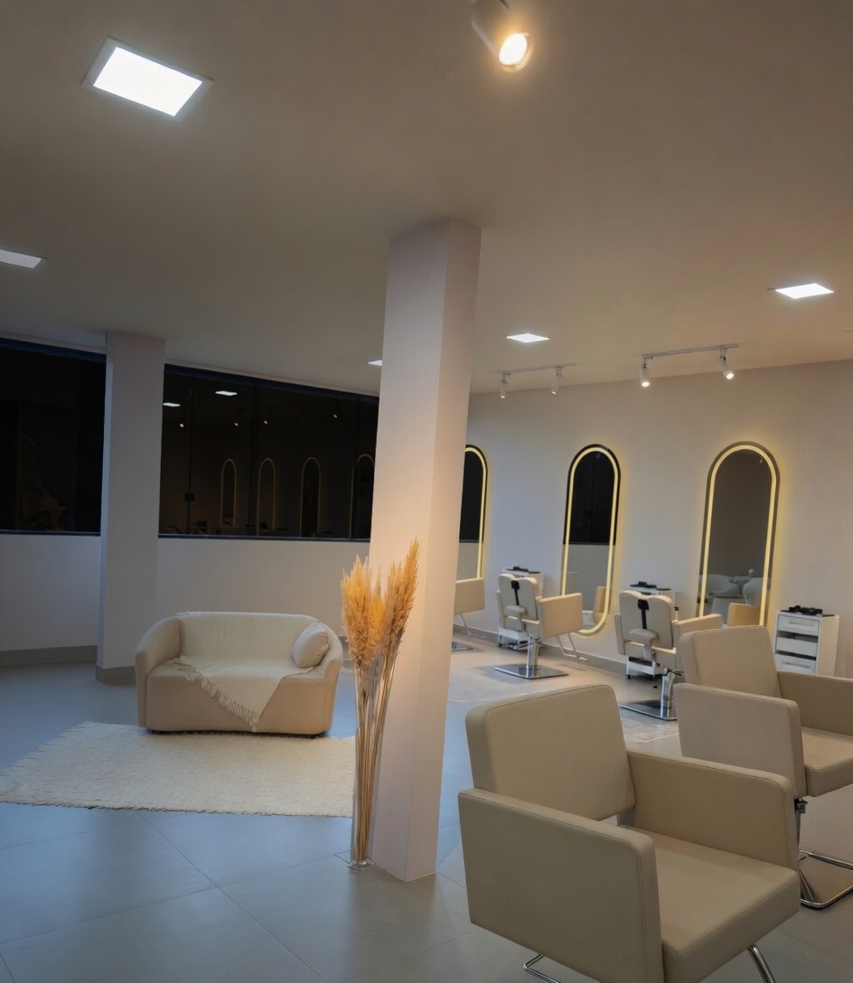 Interior elegante do salão Lisse